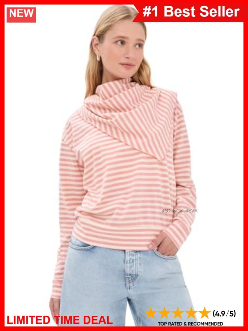 Lioness Women's Olsen Long Sleeve Top with Matching Scarf